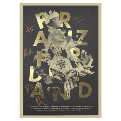 US & Canada 2025 Tour Gold Foil Poster (Signed)