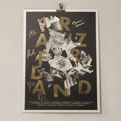 US & Canada 2025 Tour Gold Foil Poster (Signed)