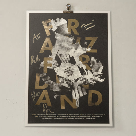 US & Canada 2025 Tour Gold Foil Poster (Signed)